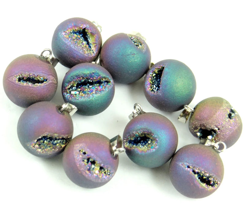Titanium Crystal Tooth Beads for DIY Jewelry Making