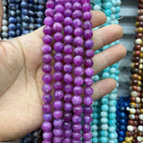 Purple Chalcedony Stone Spacer Beads for Jewelry Making