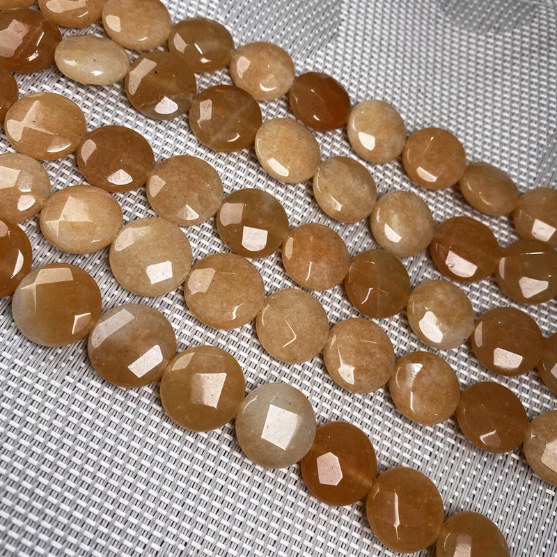 Natural Stone Faceted Beads Crystal Round Shape for Jewelry Making