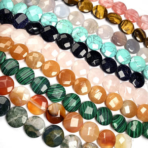 Natural Stone Faceted Beads Crystal for Jewelry Making DIY
