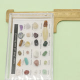 Natural Stone Samples Display Box 24 Pieces DIY Jewelry Making