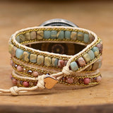 Natural Stone Watch Band BOHO 3 Layers Vegan Strap