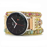 Natural Stone Watch Band BOHO 3 Layers Vegan Strap