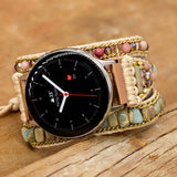 Natural Stone Watch Band BOHO 3 Layers Vegan Strap