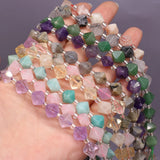 Natural Stone Beads Fluorite Labradorite Jade Rose Quartz for Jewelry Making