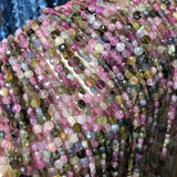 Tourmalin Beads 4mm Round Stone Bead for Jewelry Making 15''