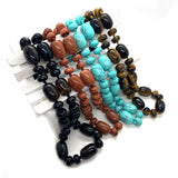 18" Natural Stone Semi-precious Beads Necklace