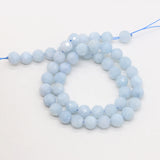 Sapphire Round Faceted Beads 8mm Natural Stone Semi-precious for DIY Necklace