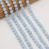 Sapphire Round Faceted Beads 8mm Natural Stone Semi-precious for DIY Necklace