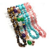 Natural Stone Semi-precious Beads Necklace 18 Inches