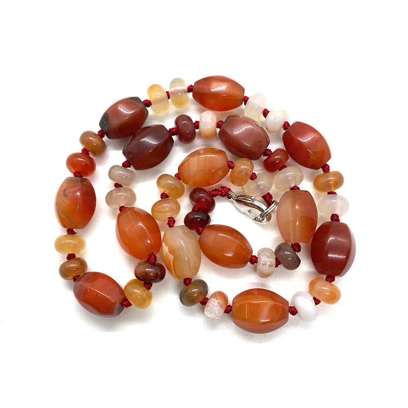 Natural Stone Semi-precious Beads Necklace 18 Inches