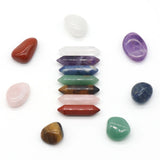 Chakra Reiki Healing Stone Set 14PCS Quartz Mineral Ornament