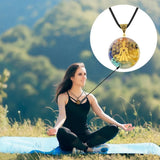 7 Chakra Crushed Stone Pendant Yoga Necklace