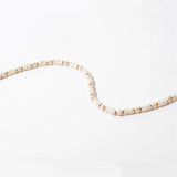 Natural Stone Shell Pearls Women Necklace Vintage Jewelry
