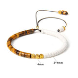 Natural Stone Shoushan Bracelets Tiger Eye Agates Beaded Bracelet