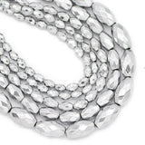 Silver Hematite Spacer Beads 3/4/5/6MM for DIY Jewelry Making