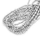 Silver Hematite Spacer Beads 3/4/5/6MM for DIY Jewelry Making