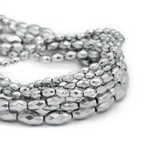 Silver Hematite Spacer Beads 3/4/5/6MM for DIY Jewelry Making