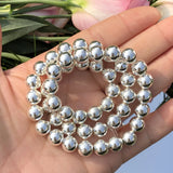Natural Stone Hematite Bead Spacer Beads for Jewelry Making DIY 4/6/8/10mm