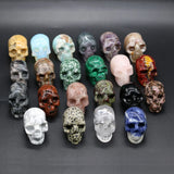 Natural Stone Skull Rough Stone Ornaments 1PCS DIY Necklace Jewelry Finding
