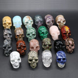 Natural Stone Skull Rough Stone Ornaments 1PCS DIY Necklace Jewelry Finding