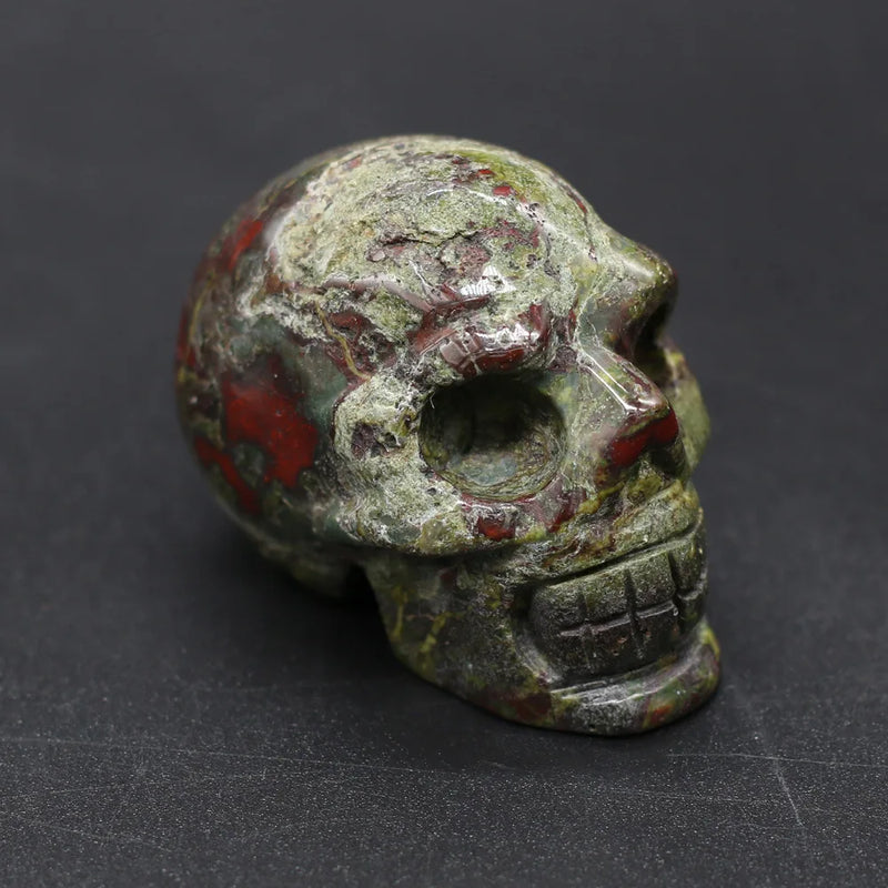 Natural Stone Skull Rough Stone Ornaments 1PCS DIY Necklace Jewelry Finding
