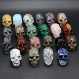 Natural Stone Skull Rough Stone Ornaments 1PCS DIY Necklace Jewelry Finding