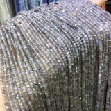Labradorite Small Beads Faceted Loose Natural Stone for Jewelry Making