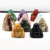 Natural Stone Small Decoration Happy Maitreya Buddha Ornament