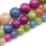 Colorful Tourmaline Round Loose Beads For DIY Jewelry Making