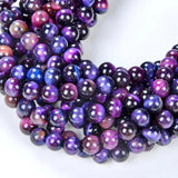 Multicolor Tiger Eye Agate Round Beads for Jewelry Making DIY