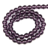 Purple Glass Charm Round Loose Beads for Jewelry Making 4-12MM