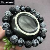 Natural Stone Obsidian Bracelet for Men Gift