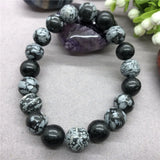 Natural Stone Obsidian Bracelet for Men Gift