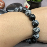 Natural Stone Obsidian Bracelet for Men Gift