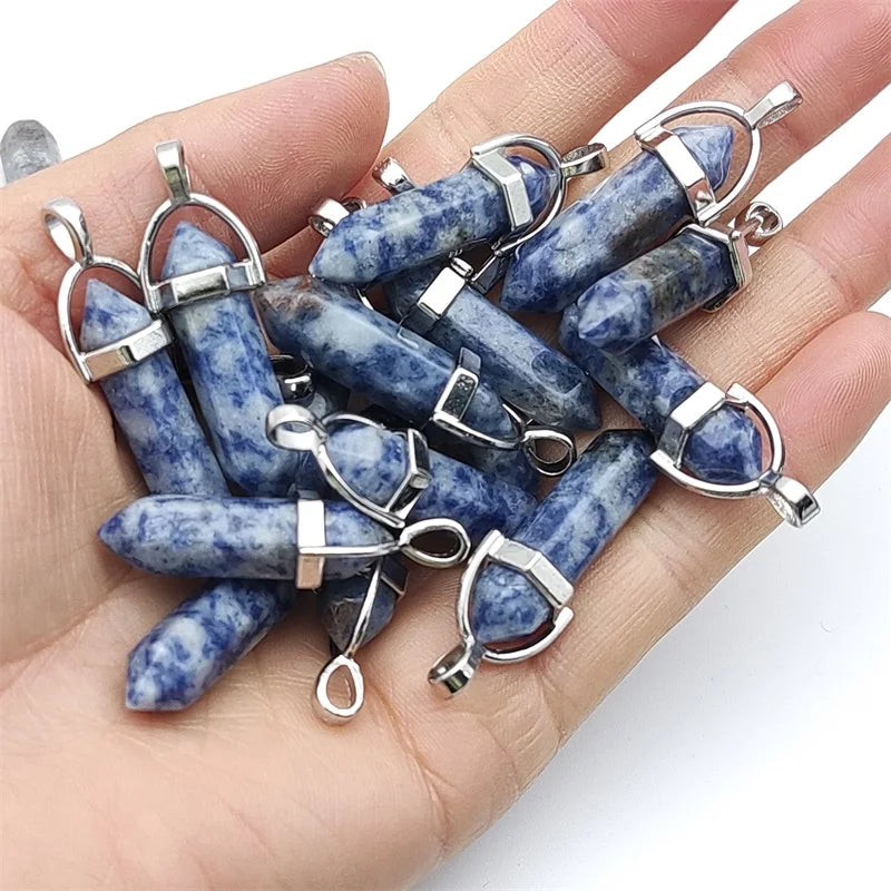 Sodalite Stone Pendant for Jewelry Making