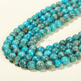 South African Turquoise Bead Round Loose Spacer Bead 6 8 10mm