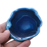 Dark Agates Slice Stone Spacers for Coasters Nail Palette Jewelry Display