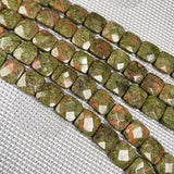 Natural Stone Square Faceted Beads Crystal Loose Beads for Jewelry Making