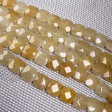 Natural Stone Square Faceted Beads Crystal Loose Beads for Jewelry Making
