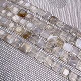 Natural Stone Square Loose Beads Crystal String Bead for Jewelry Making
