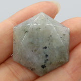 Natural Stone Star of David Pendants for Jewelry Making