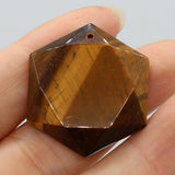 Natural Stone Star of David Pendants for Jewelry Making