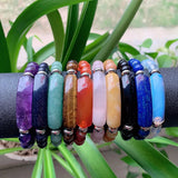 8mm Natural Stone Strand Bracelet Reiki Healing Pink Quartz Aventurine Agates