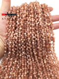 6MM Faceted Sun Stone Drop Beads for DIY Jewelry Making