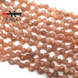 6MM Faceted Sun Stone Drop Beads for DIY Jewelry Making