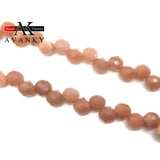 6MM Faceted Sun Stone Drop Beads for DIY Jewelry Making