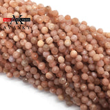 6MM Faceted Sun Stone Drop Beads for DIY Jewelry Making