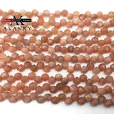 6MM Faceted Sun Stone Drop Beads for DIY Jewelry Making