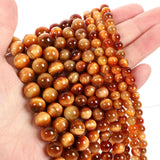 Sun Yellow Tiger Eye Stone Round Loose Beads 4/6/8/10/12MM